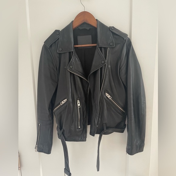 All Saints Jackets & Blazers - All Saints leather moto jacket